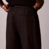 Pantalones cortos de lino y algodón sin cremallera Pantalones cortos de lino y algodón sin cremallera