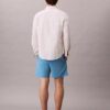 Pantalones cortos de lino y algodón sin cremallera Pantalones cortos de lino y algodón sin cremallera