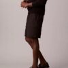Pantalones cortos de lino y algodón sin cremallera Pantalones cortos de lino y algodón sin cremallera