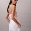 Pantalones cortos de mezcla de lino sin cordón Pantalones cortos de mezcla de lino sin cordón