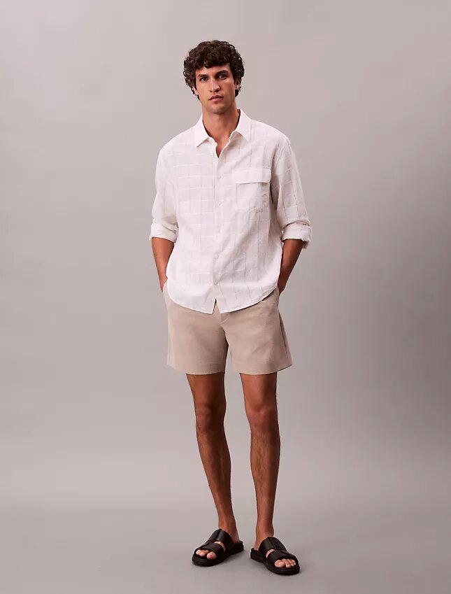 Pantalones cortos de seersucker Pantalones cortos de seersucker