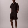 Pantalones cortos de seersucker sin tirantes Pantalones cortos de seersucker sin tirantes