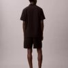 Pantalones cortos de seersucker sin tirantes Pantalones cortos de seersucker sin tirantes