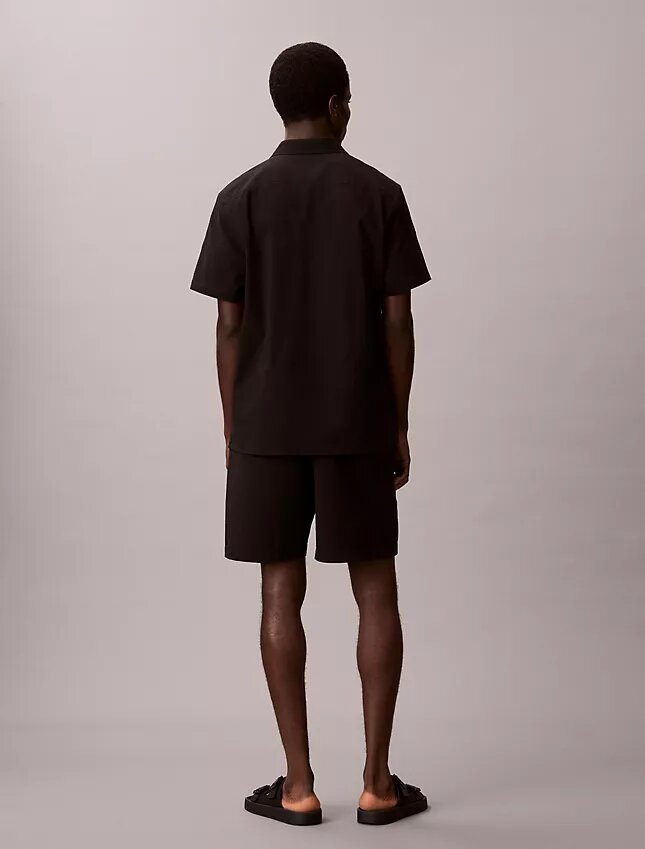 Pantalones cortos de seersucker sin tirantes Pantalones cortos de seersucker sin tirantes