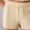Pantalones cortos elásticos acanalados