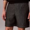 Pantalones cortos rectos de cambray de 7 pulgadas Pantalones cortos rectos de cambray de 7 pulgadas