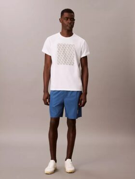 Pantalones cortos sin cordón con gráfico de Monogram