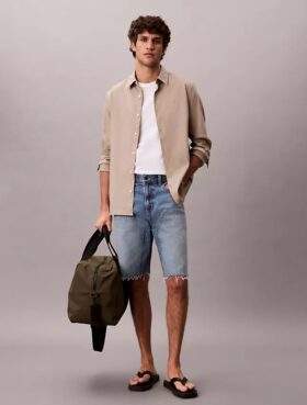 Pantalones cortos utilitarios de Denim estilo 90 Pantalones cortos utilitarios de Denim estilo 90
