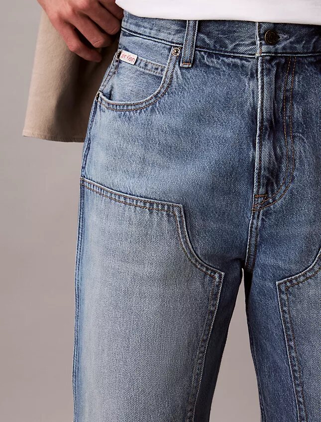 Pantalones cortos utilitarios de Denim estilo 90 Pantalones cortos utilitarios de Denim estilo 90
