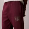Pantalones de chándal con gráfico de Monogram en capas de felpa Pantalones de chándal con gráfico de Monogram en capas de felpa