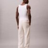 Pantalones de chándal con parche de monograma de felpa Pantalones de chándal con parche de monograma de felpa