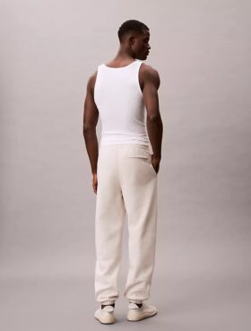 Pantalones de chándal con parche de monograma de felpa