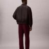 Pantalones de chándal con parche de monograma de felpa Pantalones de chándal con parche de monograma de felpa