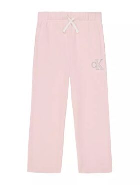 Pantalones de chándal de felpa con logotipo para niñas Pantalones de chándal de felpa con logotipo para niñas