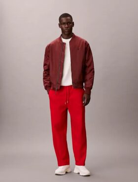 Pantalones de chándal de felpa con monólogo
