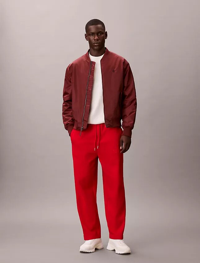 Pantalones de chándal de felpa con monólogo Pantalones de chándal de felpa con monólogo