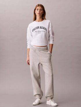 Pantalones de chándal de felpa con Monogram Pantalones de chándal de felpa con Monogram