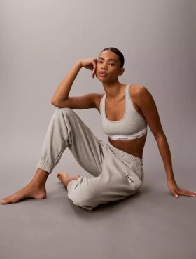Pantalones de chándal de felpa de mezcla de algodón