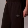 Pantalones de chándal de felpa de pierna ancha con Monólogo
