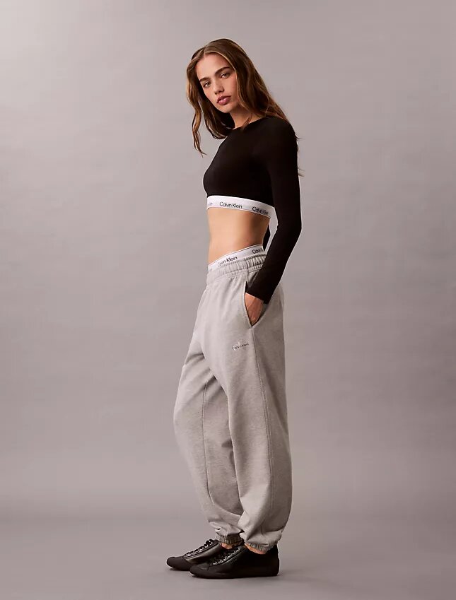 Pantalones de chándal de felpa francesa Monólogo Pantalones de chándal de felpa francesa Monólogo
