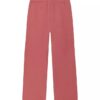Pantalones de chándal de rizo de pierna ancha para niñas Pantalones de chándal de rizo de pierna ancha para niñas