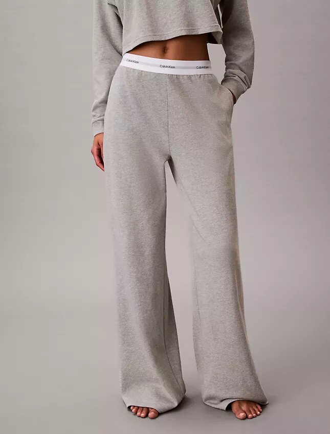 Pantalones de dormir de jersey de algodón con logotipo Pantalones de dormir de jersey de algodón con logotipo