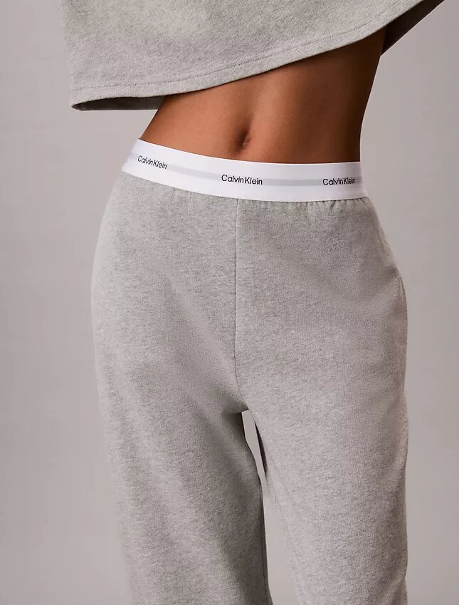 Pantalones de dormir de jersey de algodón con logotipo Pantalones de dormir de jersey de algodón con logotipo