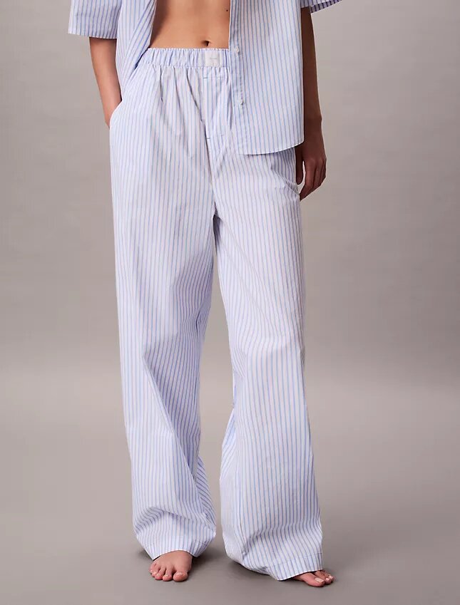 Pantalones de dormir de popelín de algodón Pantalones de dormir de popelín de algodón