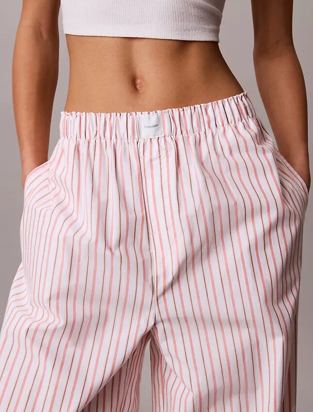 Pantalones de dormir de popelín de algodón Pantalones de dormir de popelín de algodón