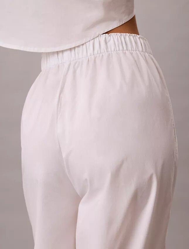 Pantalones de dormir de popelín de algodón Pantalones de dormir de popelín de algodón