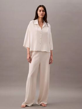 Pantalones de dormir de viscosa tejida Pantalones de dormir de viscosa tejida