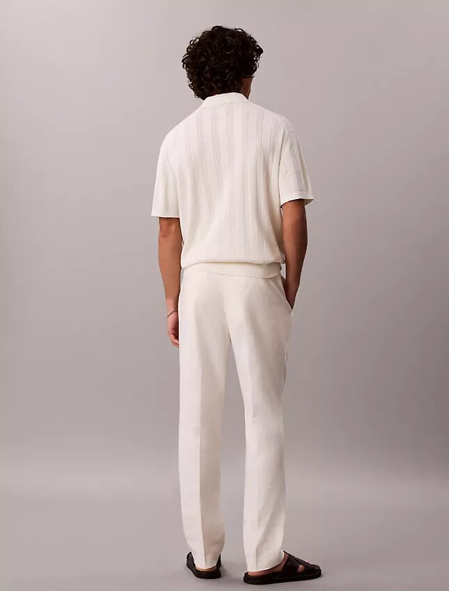 Pantalones de mezcla de lino Pantalones de mezcla de lino