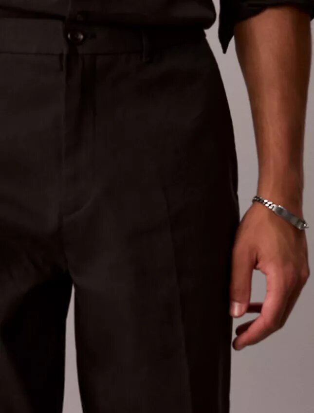 Pantalones de mezcla de lino Pantalones de mezcla de lino