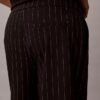 Pantalones de pierna ancha a rayas de ponte Pantalones de pierna ancha a rayas de ponte
