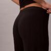 Pantalones de pierna ancha con tejido Modal elástico y punto de caída Pantalones de pierna ancha con tejido Modal elástico y punto de caída