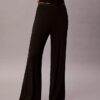 Pantalones de pierna ancha con tejido Modal elástico y punto de caída Pantalones de pierna ancha con tejido Modal elástico y punto de caída