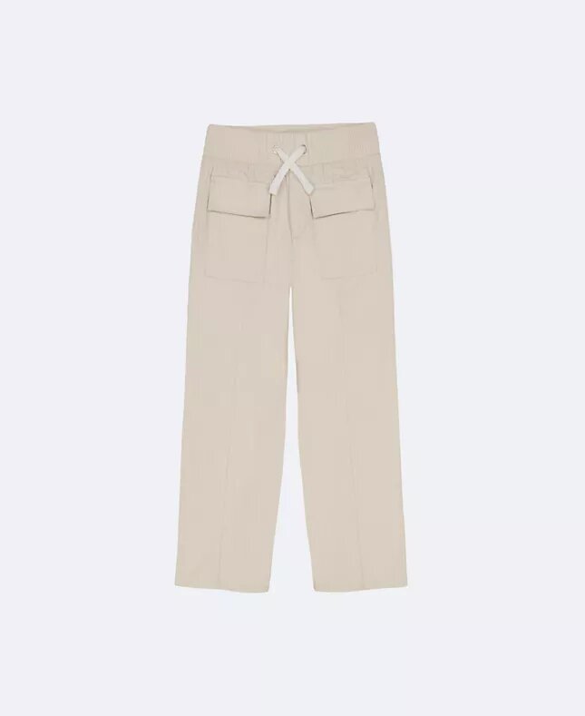 Pantalones de sarga de pierna ancha para niñas Pantalones de sarga de pierna ancha para niñas