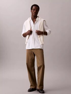 Pantalones holgados de algodón Cotton Stretch