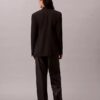 Pantalones holgados de imitación de cuero