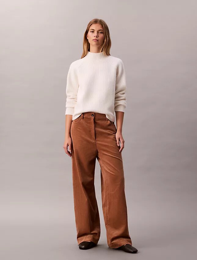 Pantalones holgados de pana Pantalones holgados de pana