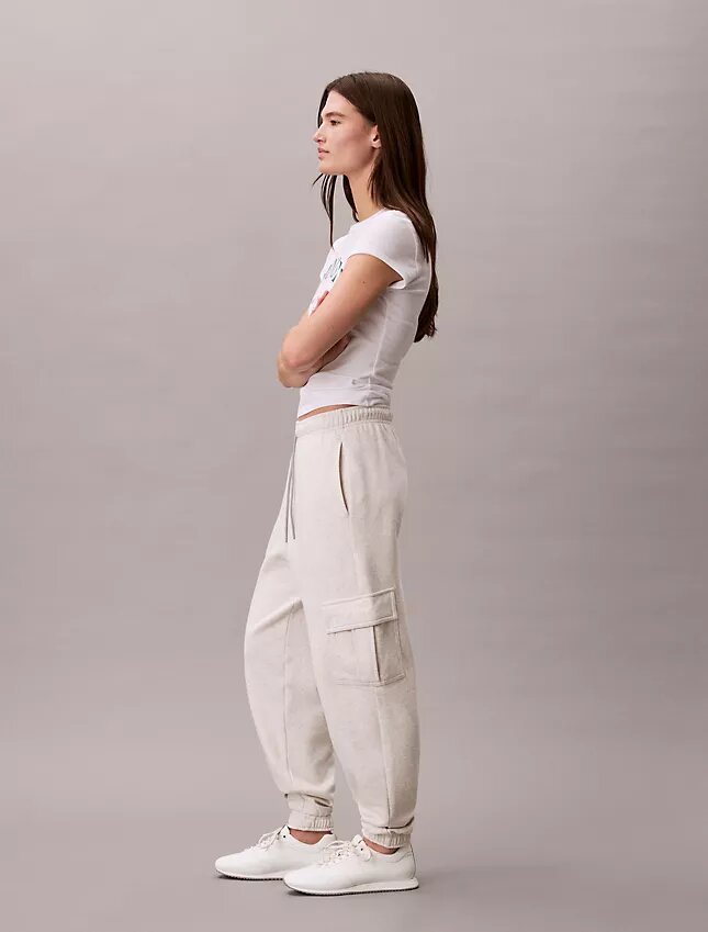 Pantalones joggers cargo de felpa con Monogram Pantalones joggers cargo de felpa con Monogram