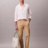 Pantalones rectos de Cotton Stretch Pantalones rectos de Cotton Stretch