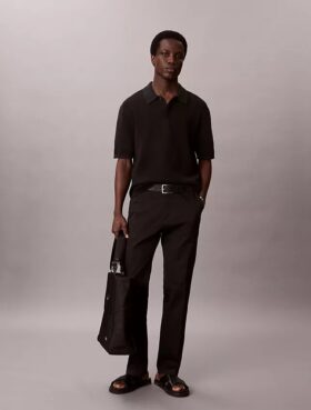 Pantalones rectos de Cotton Stretch