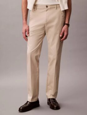 Pantalones rectos de Cotton Stretch