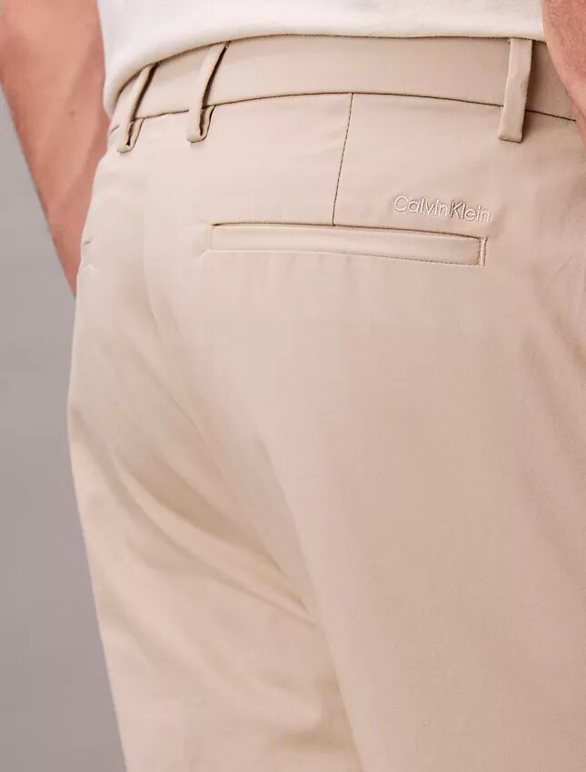 Pantalones rectos de Cotton Stretch Pantalones rectos de Cotton Stretch