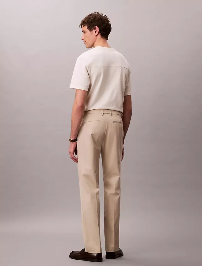 Pantalones rectos de Cotton Stretch Pantalones rectos de Cotton Stretch