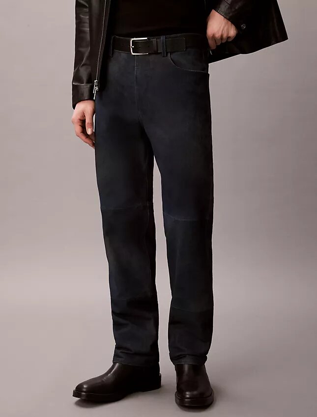 Pantalones rectos de gamuza estilo años 90 Pantalones rectos de gamuza estilo años 90