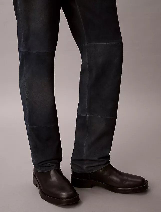 Pantalones rectos de gamuza estilo años 90 Pantalones rectos de gamuza estilo años 90