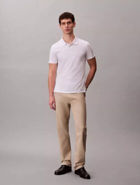 Pantalones rectos elásticos estándar de 5 bolsillos
