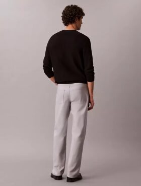 Pantalones rectos elásticos estándar de 5 bolsillos